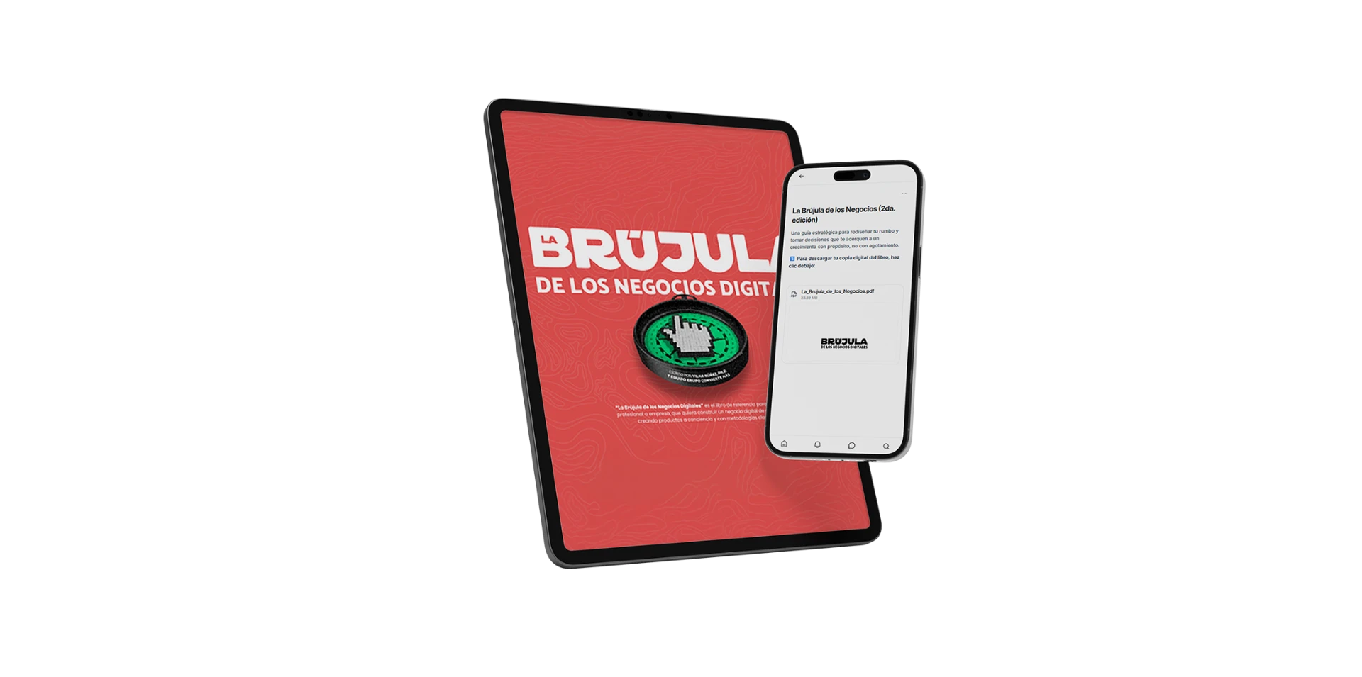 Mockup del libro La Brújula de los Negocios