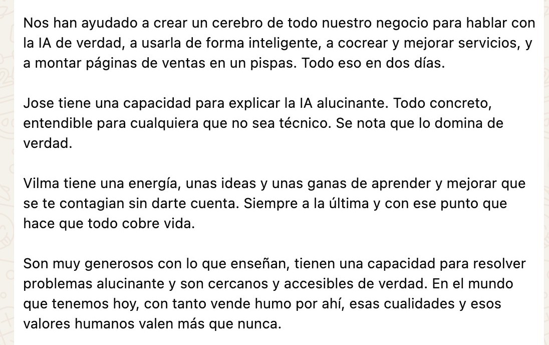 Testimonio real de AI CEO, captura 5 de 17